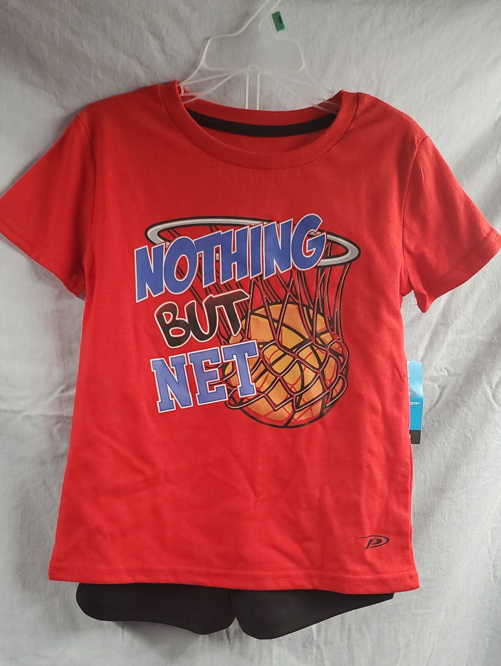 Pro Player Red Graphic 'Nothing But Net' Kids Tee
